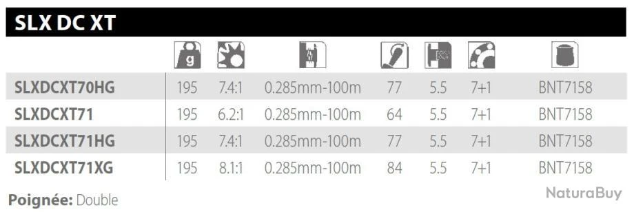 SLX XT DC 71 HG Moulinet Casting Manivelle A Gauche Shimano 4 SLX XT DC 71 HG Moulinet Casting Manivelle A Gauche Shimano â Image 2