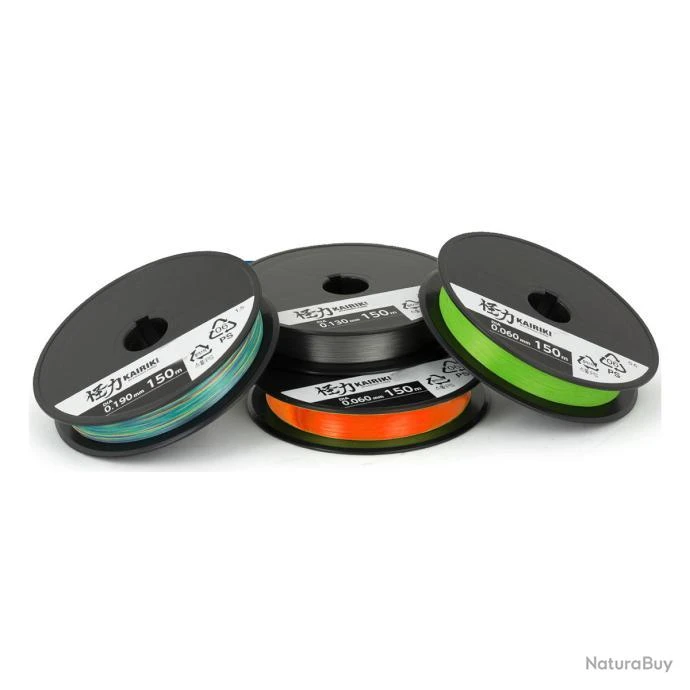 Tresse Shimano Kairiki 4 300m Steel Grey 16/100 4 Tresse Shimano Kairiki 4 300m Steel Grey 16/100 – Image 2