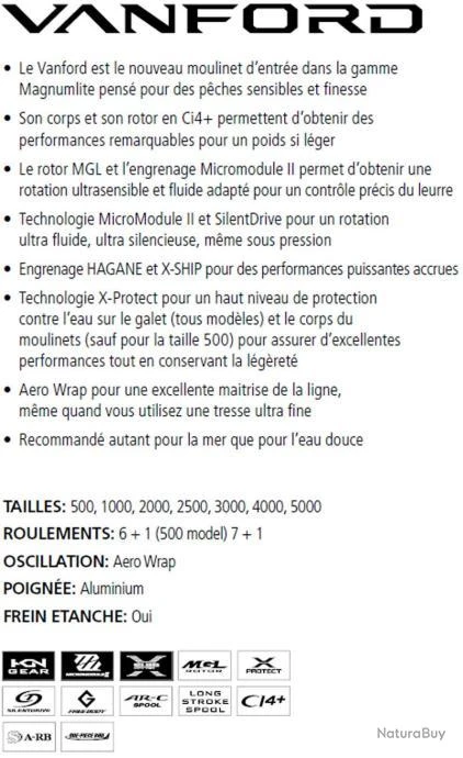 Vanford 4000MHG Moulinet Spinning Shimano 4 Vanford 4000MHG Moulinet Spinning Shimano â Image 2