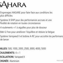 Sahara 1000 FI Moulinet Spinning Shimano -pacificpeche shop 00004 Sahara 1000 FI Moulinet Spinning Shimano