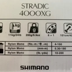 Moulinet Spinning Shimano Stradic 4000XG -pacificpeche shop 00006 Moulinet spinning shimano stradic 4000XG